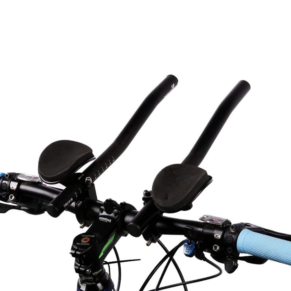 Fahrrad Ruhe Lenkeraufsatz Aero Lenker Triathlon Lenker Fahrrad TT Armauflage für Rennräder und Mountainbike Fahrrad Radfahren, Lenkeraufsatz Triathlon Lenker Aufsatz[Länge 34Cm][Geteiltes Design] von NANANA