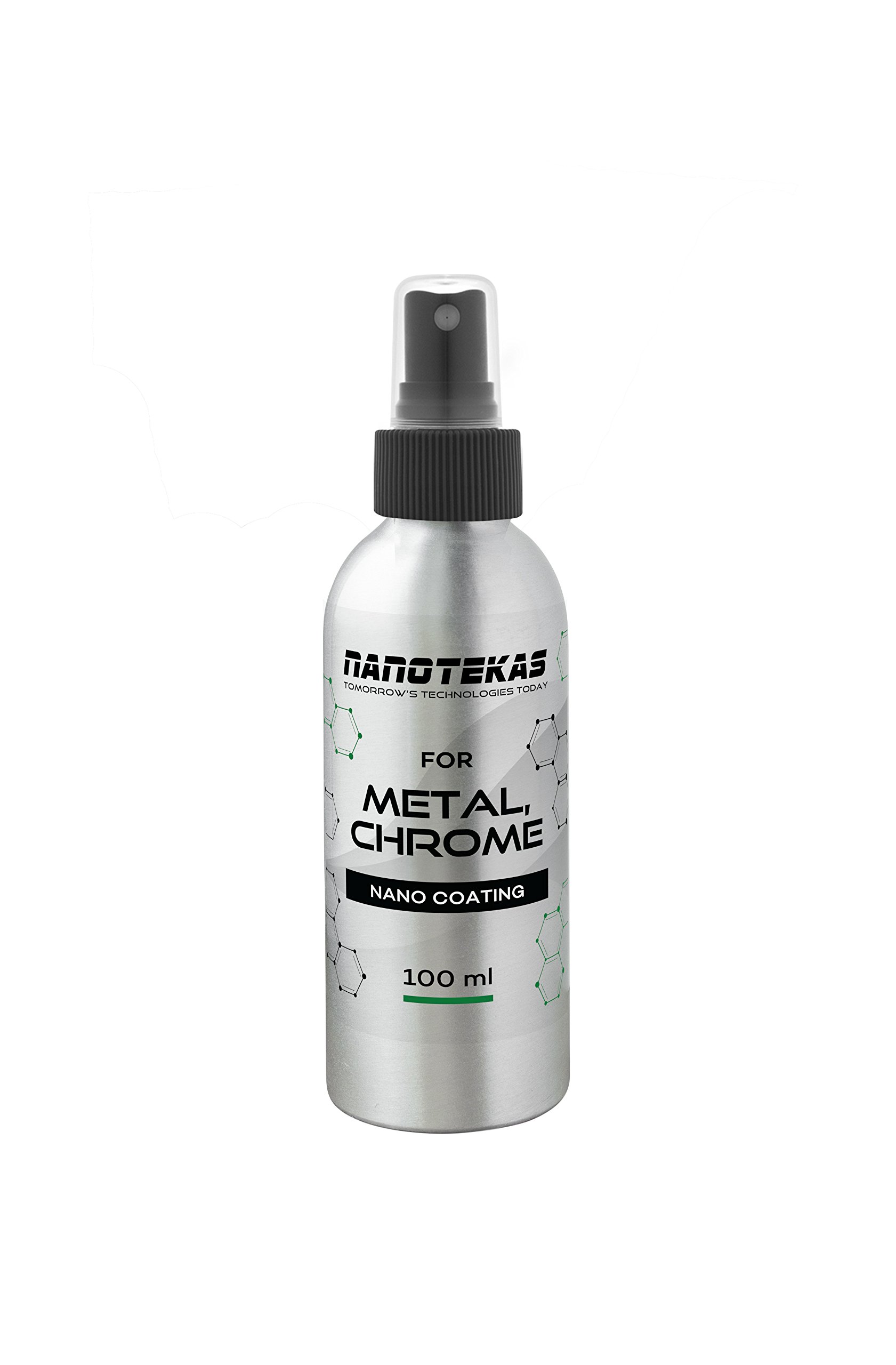 Nanotekas Nano-Beschichtung für Metall, Chrom, Edelstahl, Fleckenschutz, wasserabweisend, 100 ml von Nanotekas