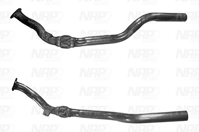 Nap Carparts Abgasrohr [Hersteller-Nr. CAC10003] für Audi, VW von NAP carPARTS