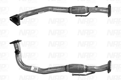 Nap Carparts Abgasrohr [Hersteller-Nr. CAF10532] für Fiat, Lancia von NAP carPARTS