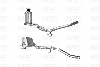 Nap Carparts Dieselpartikelfilter [Hersteller-Nr. CAD10010] für Audi, VW, Skoda, Seat von NAP carPARTS