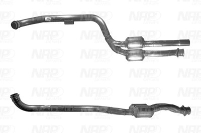 Nap Carparts Katalysator [Hersteller-Nr. CAK10447] für Mercedes-Benz von NAP carPARTS