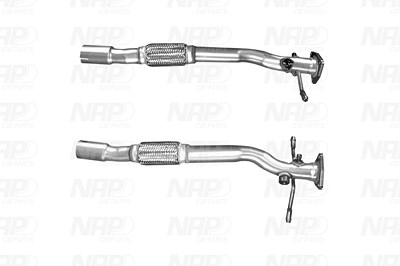 Nap Carparts Abgasrohr [Hersteller-Nr. CAF10510] für Opel, Suzuki von NAP carPARTS