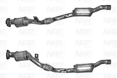 Nap Carparts Katalysator [Hersteller-Nr. CAK11098] für Audi von NAP carPARTS