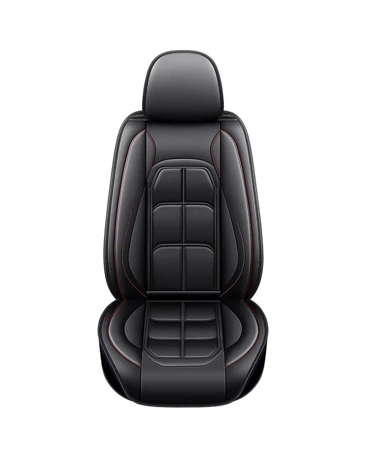 Auto Vordersitze Für 4er-Serie, Alle Automodelle F32 F33 F36 G22 G23 G26, Innenausstattung, 1 PC, Universeller Autositzbezug Aus PU-Leder Sitzbezüge Auto(Black 1 Seat) von NASDGAKF