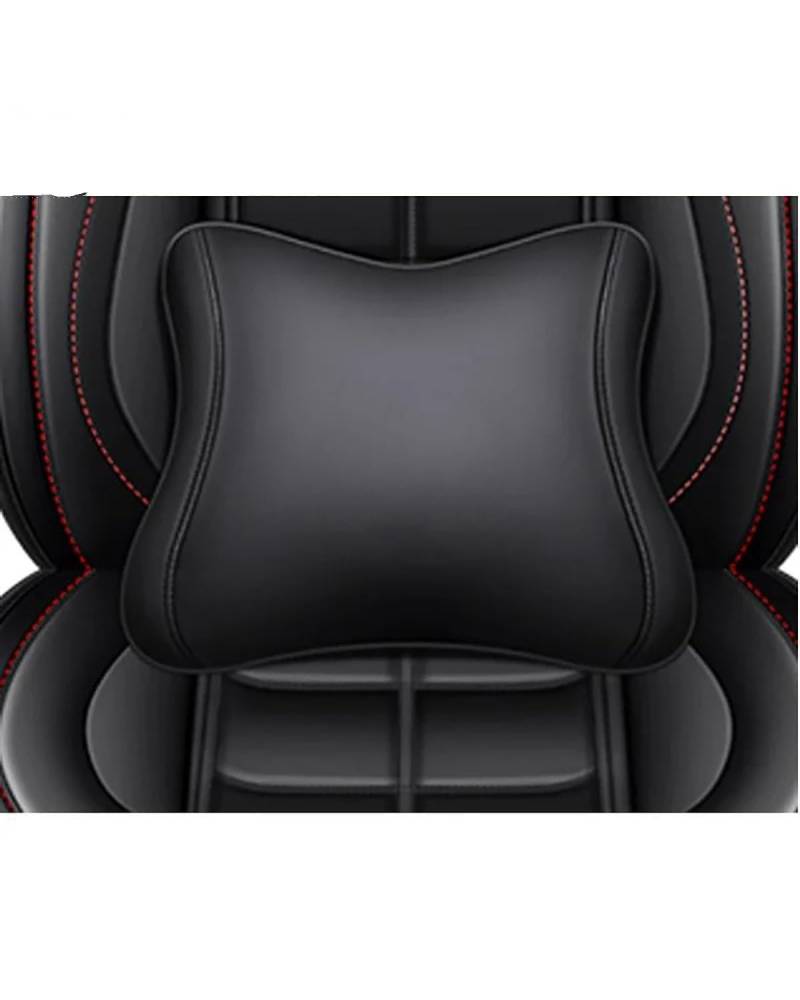 Auto Vordersitze Für Alle Automodelle Für Buick Für Enclave Cascada Encore Lacrosse Excelle, Innenausstattung, 1 PC, Universeller Autositzbezug Aus PU-Leder Sitzbezüge Auto(Lumbar Support 1 PC) von NASDGAKF