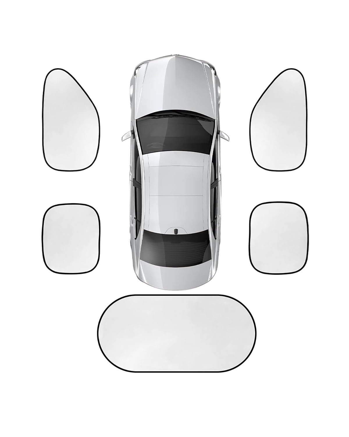 Autofenster Sonnenschutzrollos Autofenster Sonnenschutzabdeckung Seitenvorhang Sonnenschutz Autos Zubehör Auto Sonnenschutz Auto-Fensterblenden von NASDGAKF