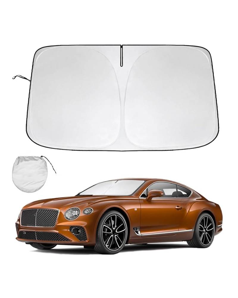 Autofenster Sonnenschutzrollos Für Bentley Für Continental 2004-2024 Windschutzscheiben-Sonnenschutz, Auto-Sonnenschutz, Faltbare Sonnenblende blockiert UV-Strahlen Auto-Fensterblenden von NASDGAKF