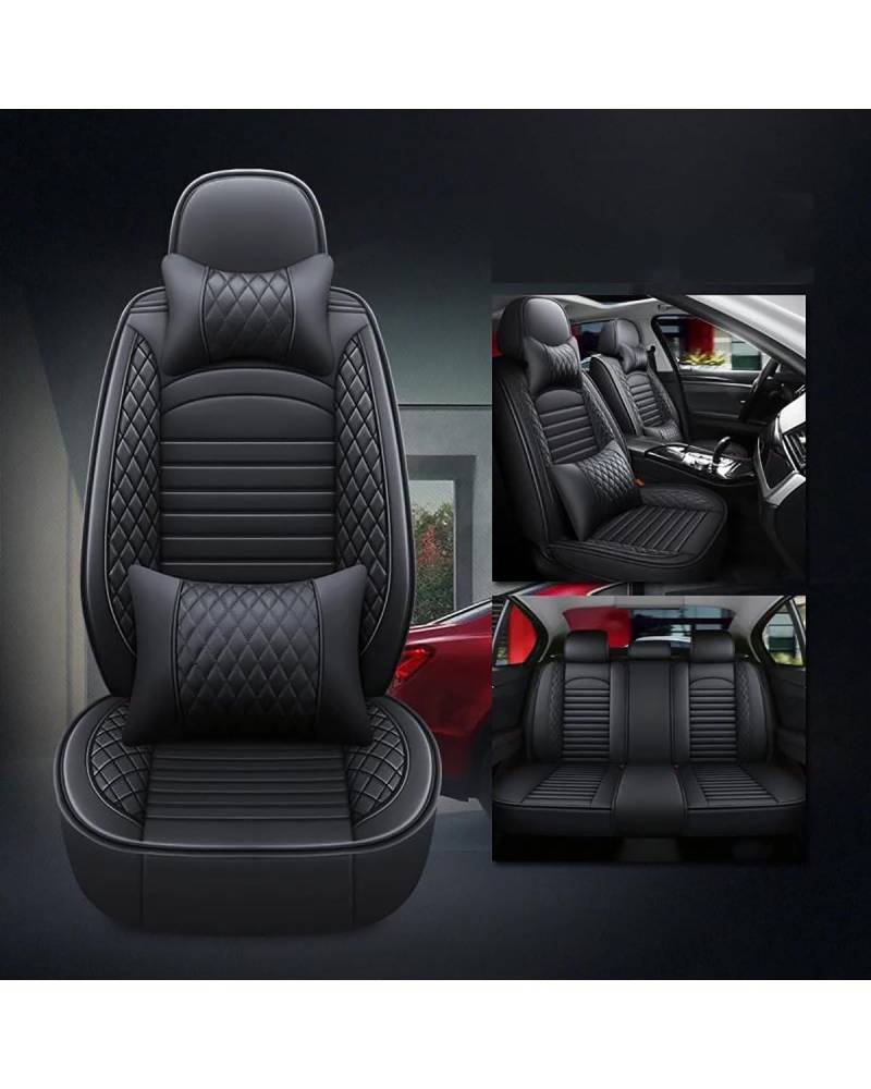 NASDGAKF Auto Vordersitze Für Astra Für Insignia Für Zafira Für Antara Grandland Für Corsa Für Mokka Zubehör 1 PC Universal Autositzbezug Sitzbezüge Auto(Black 1 Seat) von NASDGAKF