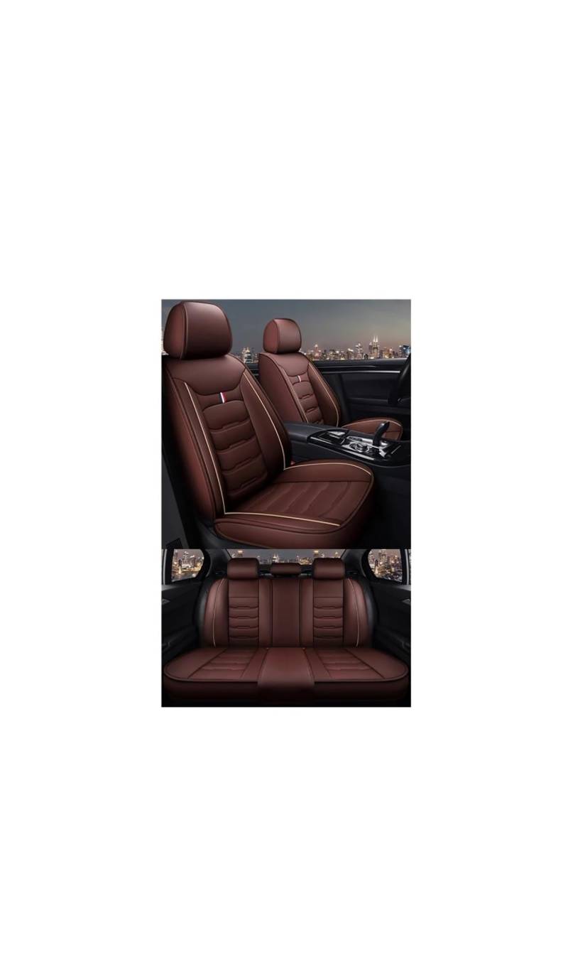 NASDGAKF Auto Vordersitze Für Benz Für E-KLASSE Für W210 Für W212 W213 C207 C238 Autozubehör Innendetails Autositzbezug Sitzbezüge Auto(6Coffee 5 Seat) von NASDGAKF