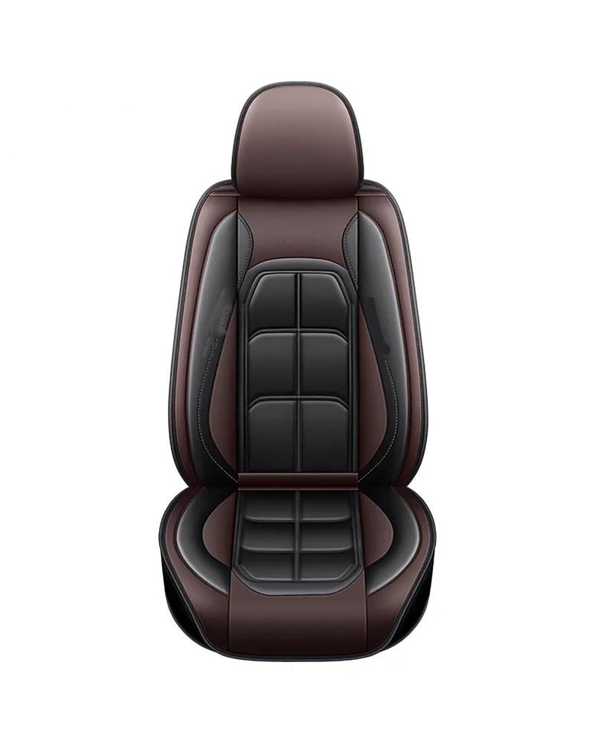 NASDGAKF Auto Vordersitze Für Compass Für Grand Für Cherokee Für Commander Für Wrangler JK Innenausstattung 1 PC Universal-Autositzbezug Sitzbezüge Auto(Black Coffee 1 Seat) von NASDGAKF