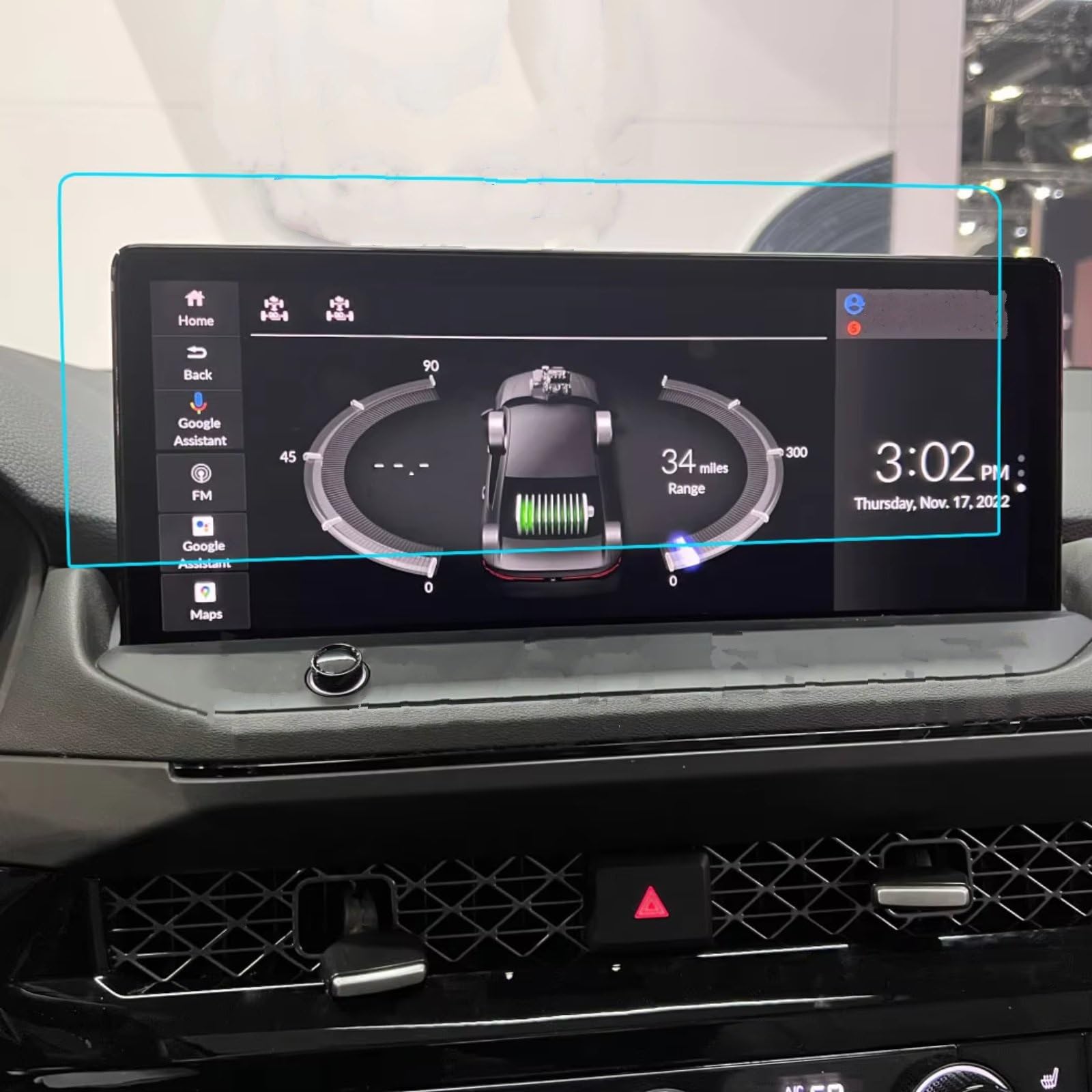 NATWEE Auto Navi-Schutzfolie Kompatibel Mit Accord Für Hybrid Touring 2023 Auto 12,3 Zoll GPS-Navigationsbildschirm, Kratzfest, Gehärtetes Glas, Schutzfolie von NATWEE