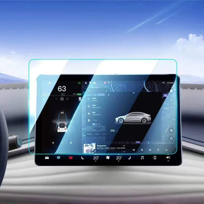 NATWEE Auto Navi-Schutzfolie Kompatibel Mit BYD Für Song Plus-dmi 2021 2022 2023, Auto-Infotainment, GPS-Navigation Und Armaturenbrett, Gehärtetes Glas, Displayschutzfolie(GPS) von NATWEE