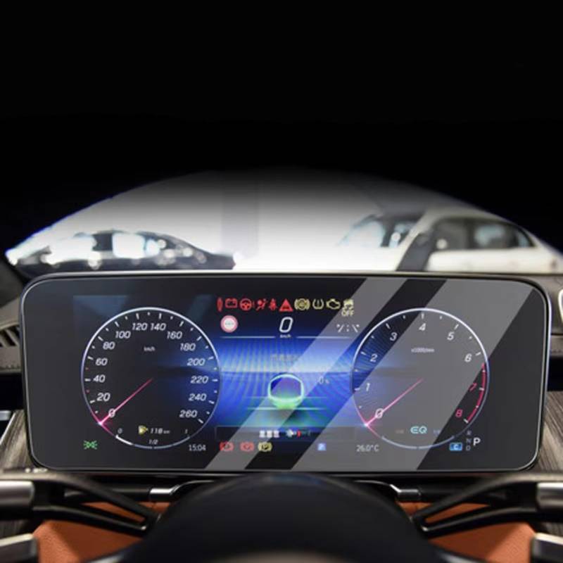 NATWEE Auto Navi-Schutzfolie Kompatibel Mit Benz Für S-Class W223 2021, Auto-Displayschutz Aus Gehärtetem Glas, 12,8 Zoll, Auto-Navigation, Navigations-Displayschutzfolie(Instrument) von NATWEE