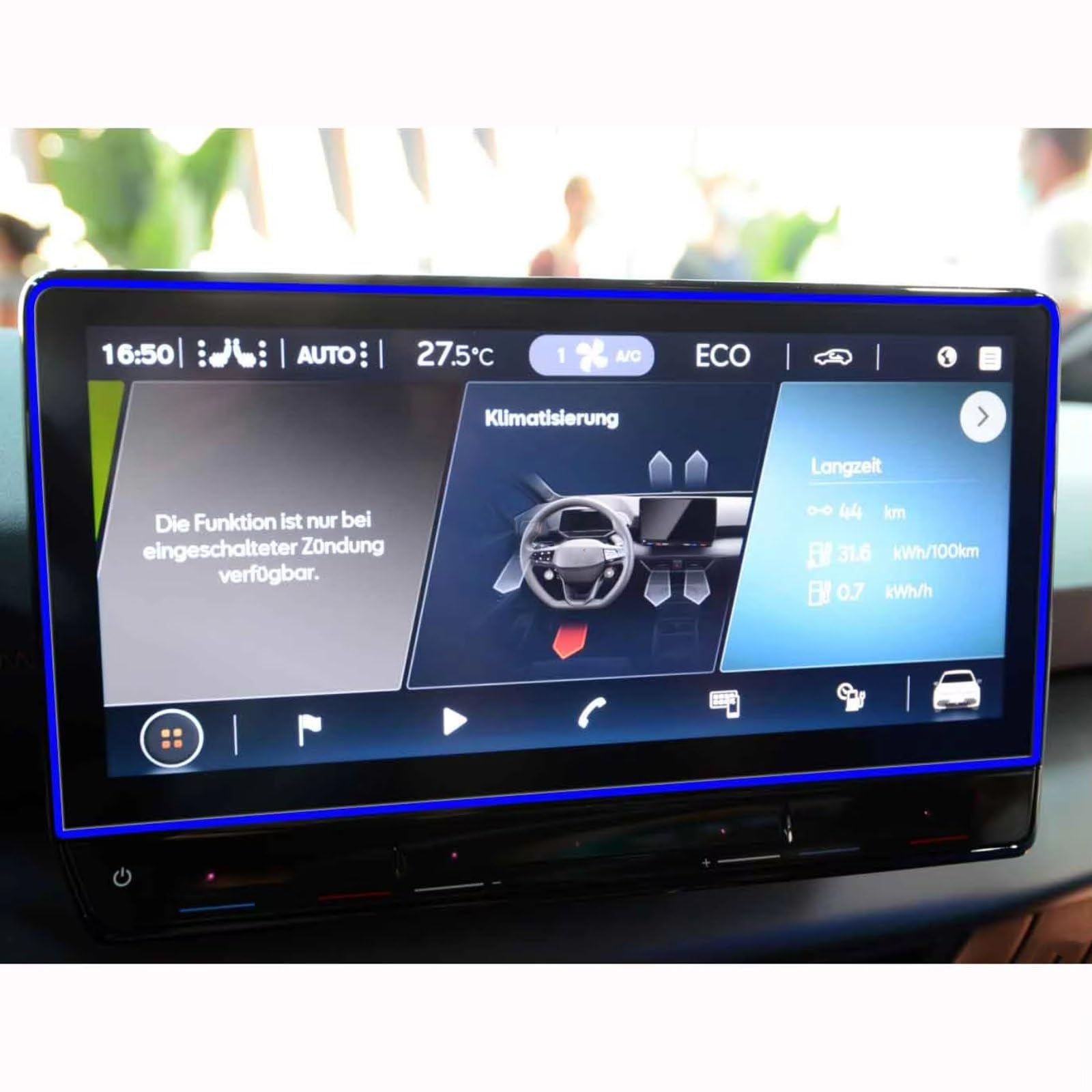 NATWEE Auto Navi-Schutzfolie Kompatibel Mit C&upra Für Born 2022 2023 Auto 12 Zoll Instrument GPS Navigationsbildschirm PET Schutzfolie(GPS) von NATWEE