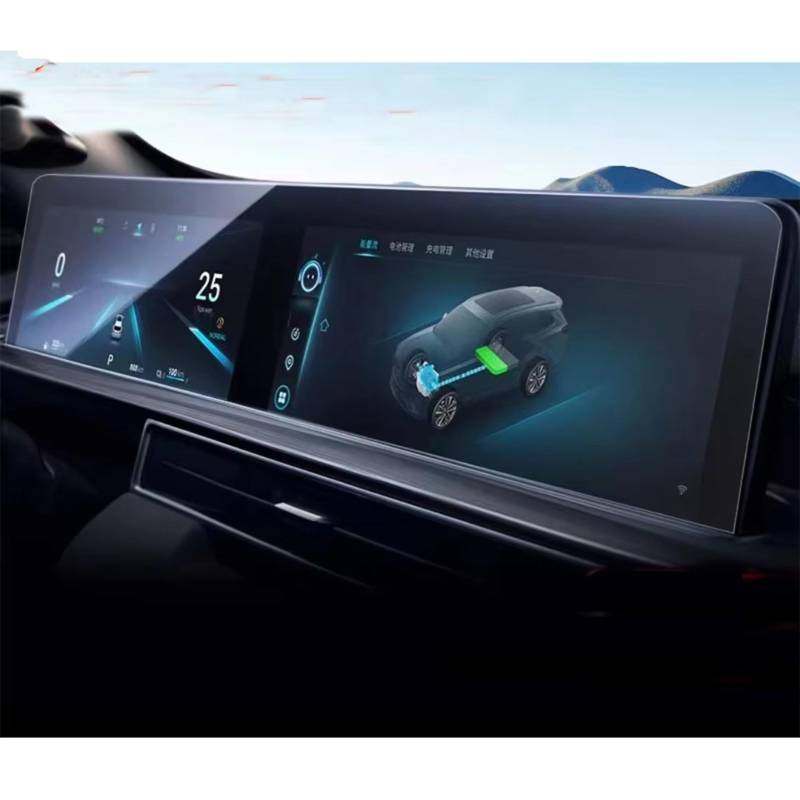 NATWEE Auto Navi-Schutzfolie Kompatibel Mit Chery Für Tiggo 7 Pro Für Max 2023 2024, Auto-LCD-GPS-Navigation Und Armaturenbrett, TPU-Displayschutzfolie von NATWEE