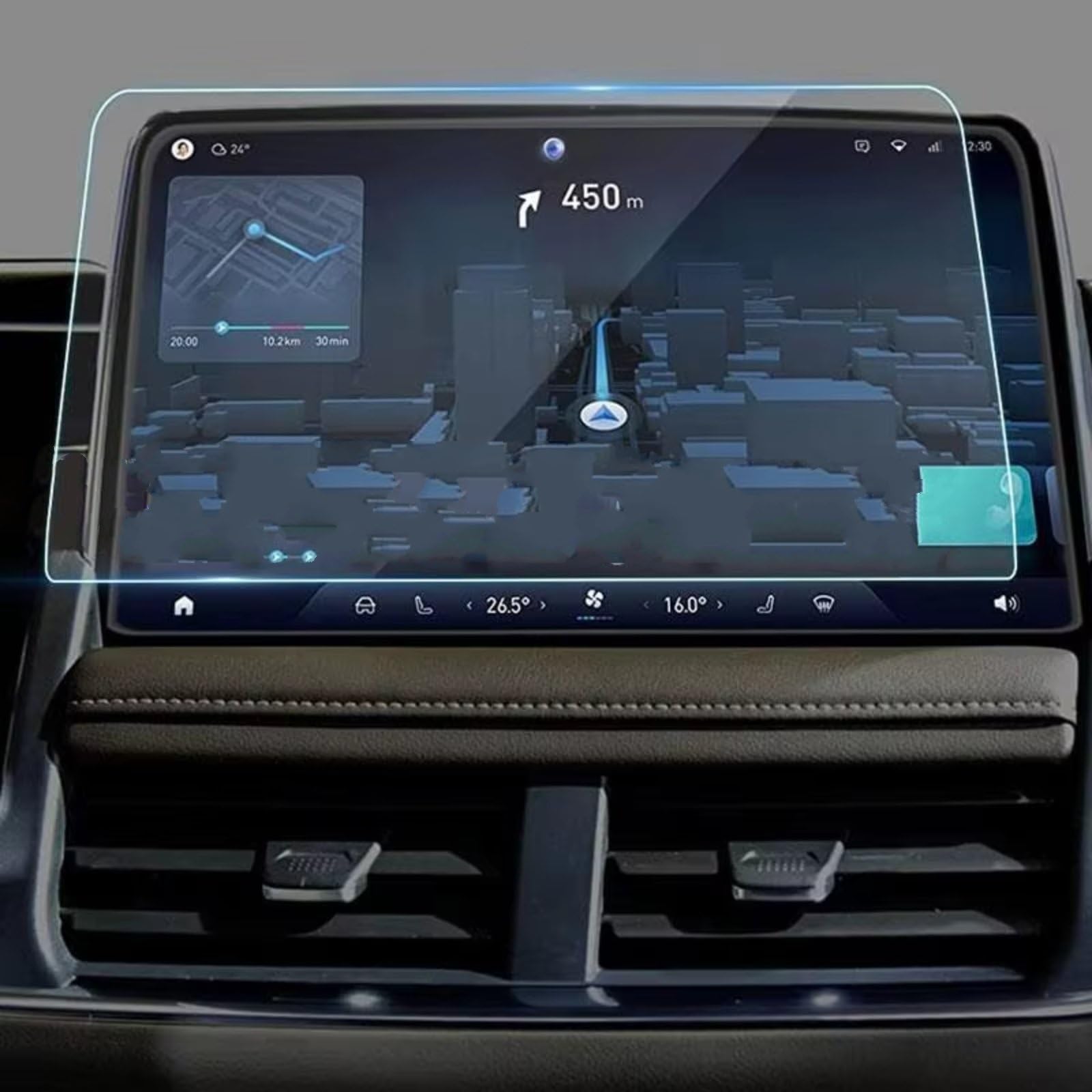 NATWEE Auto Navi-Schutzfolie Kompatibel Mit Chevrolet Für Suburban 2021 2022 2023, Auto-Displayschutz Aus Gehärtetem Glas, 10,2 Zoll, Navigation, Anti-Fingerabdruck-Schutzfolie von NATWEE