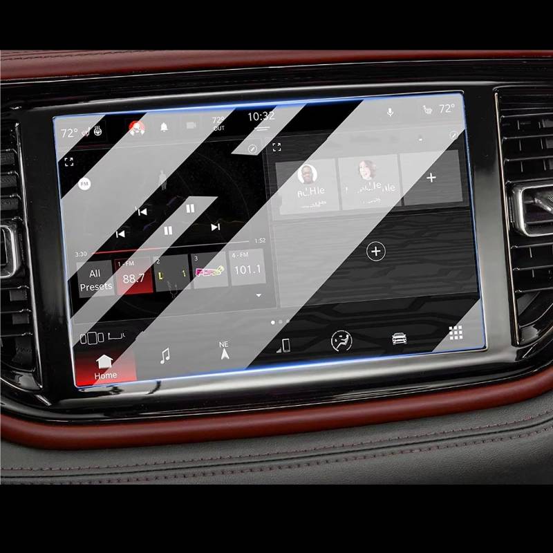 NATWEE Auto Navi-Schutzfolie Kompatibel Mit Dodge Für Durango 2021 2022 Auto 10,1 Zoll Infotainment GPS Navigation Displayschutzfolie Aus Gehärtetem Glas von NATWEE