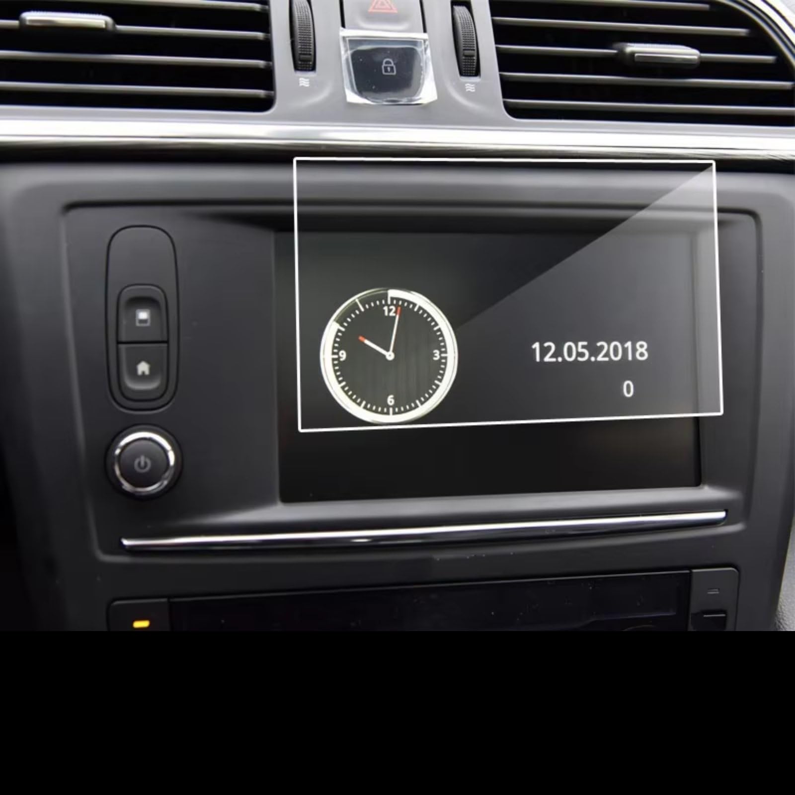 NATWEE Auto Navi-Schutzfolie Kompatibel Mit Für Kadjar 2016 2017 2018 2019 Autozubehör 6,7 Zoll GPS-Navigation Displayschutzfolie Aus Gehärtetem Glas von NATWEE