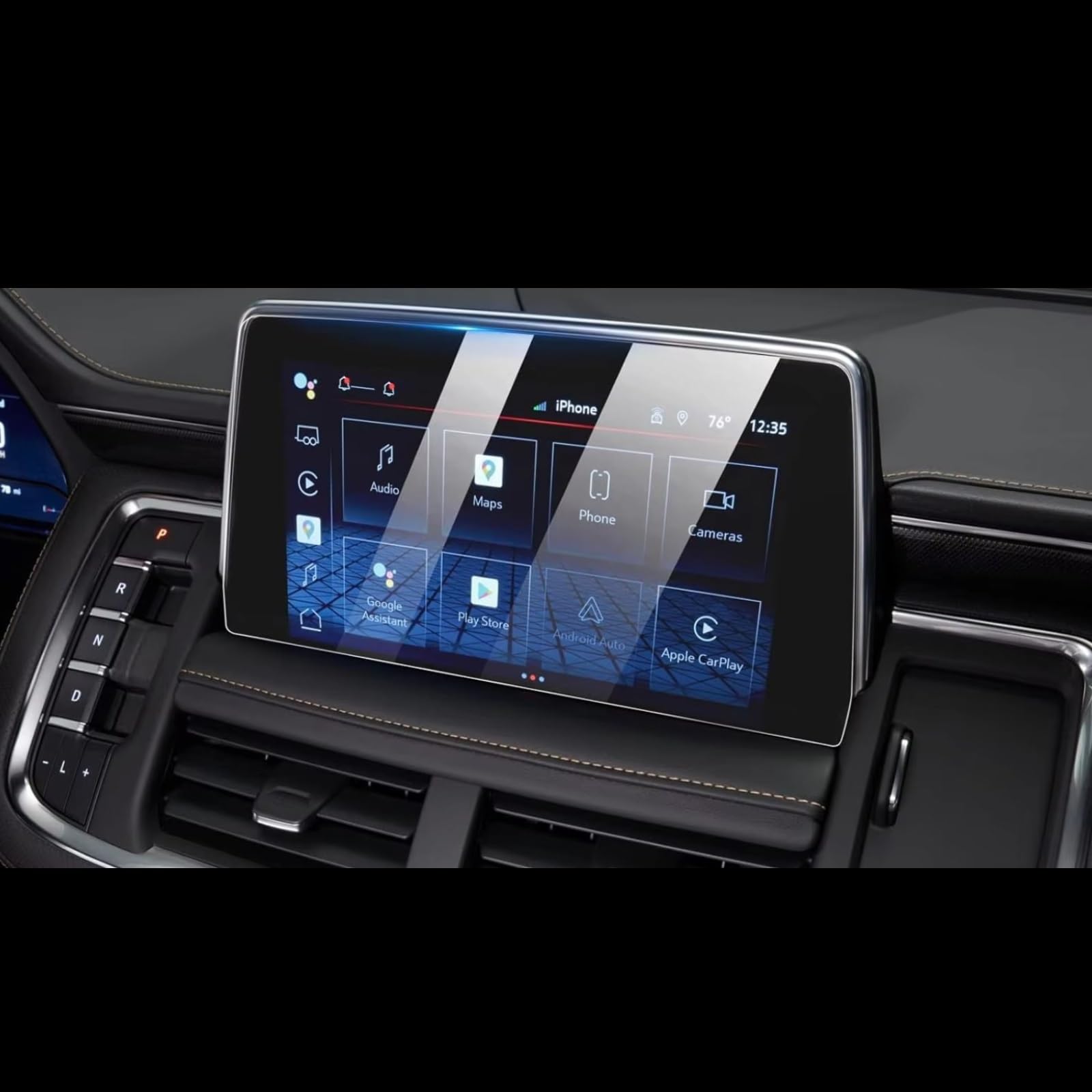 NATWEE Auto Navi-Schutzfolie Kompatibel Mit GMC Für Yukon 2021 2022 2023 Auto 10,2 Zoll Navigationsdisplay, Stoßfeste, Kratzfeste Displayschutzfolie Aus Gehärtetem Glas von NATWEE