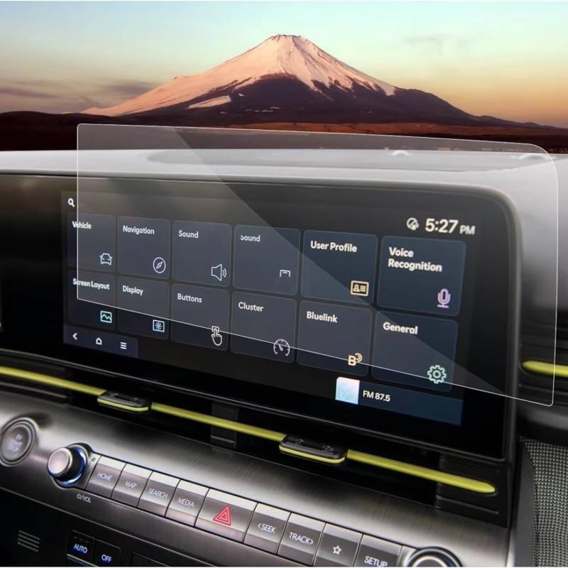 NATWEE Auto Navi-Schutzfolie Kompatibel Mit Hyundai Für Kona 2024, Autozubehör, 12,3-Zoll-GPS-Navigations-Schutzfolie, LCD-Bildschirm, Kratzfeste PET-Schutzfolie von NATWEE