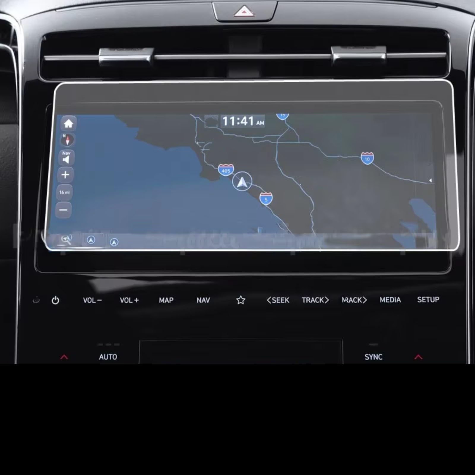 NATWEE Auto Navi-Schutzfolie Kompatibel Mit Hyundai Für Santa Für Cruz 2022 Auto 10,25 Zoll Auto GPS-Navigationsbildschirm Gehärtetes Glas Filmschutz von NATWEE