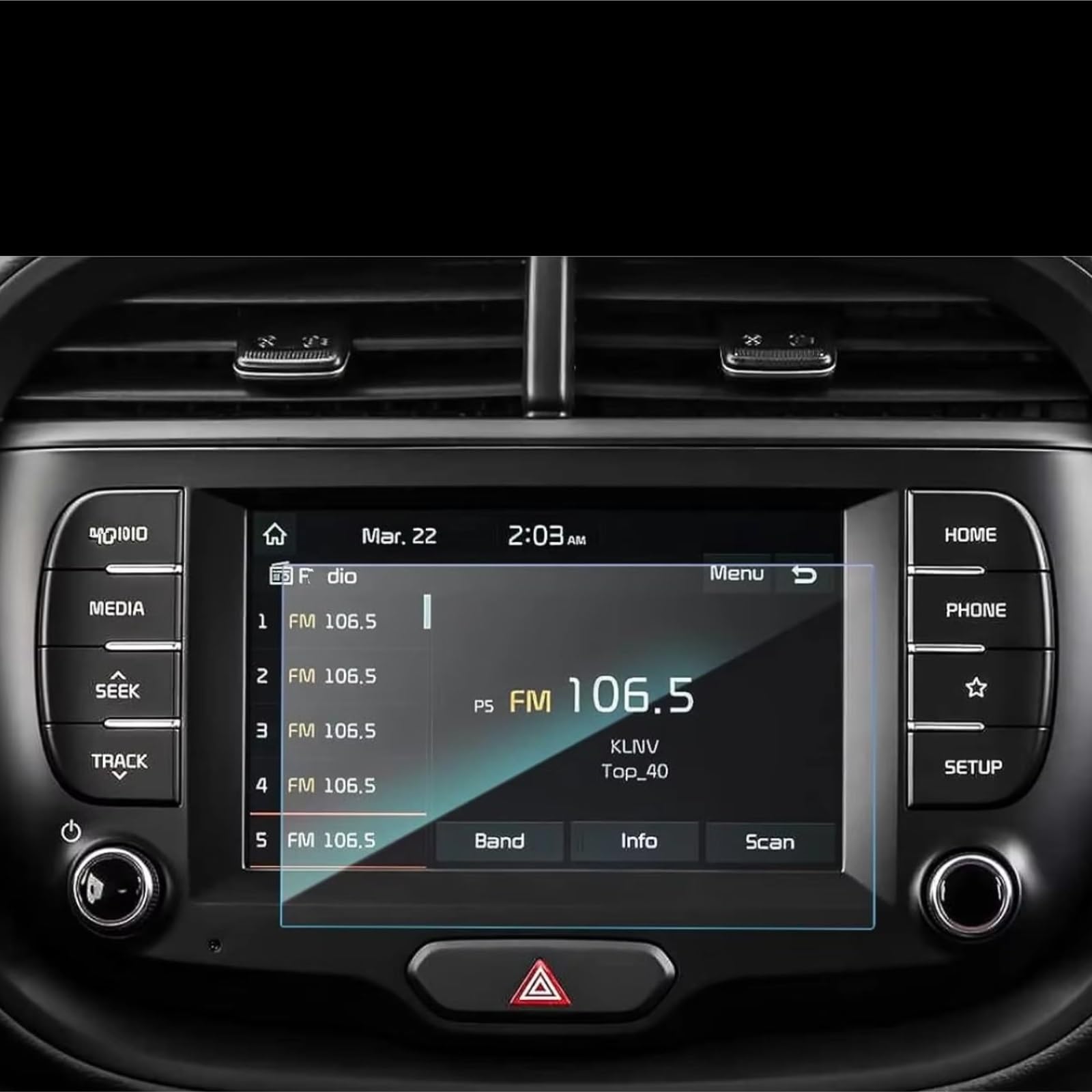 NATWEE Auto Navi-Schutzfolie Kompatibel Mit K&ia Für Soul EV 2020 2021 2022 2023 2024 7 Zoll 10,25 Zoll Auto LCD GPS Navigation Gehärtetes Glas Displayschutzfolie(7inch) von NATWEE