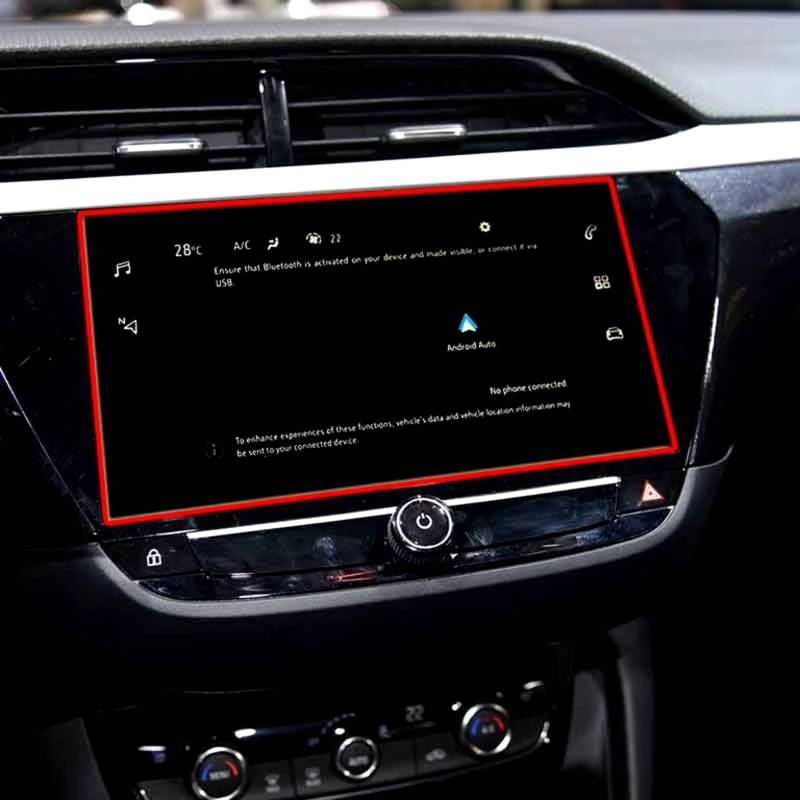 NATWEE Auto Navi-Schutzfolie Kompatibel Mit Opel Für Corsa GS Line 2020 2021 Auto 7 Zoll Auto Infotainment GPS Navigation Displayschutzfolie Aus Gehärtetem Glas von NATWEE