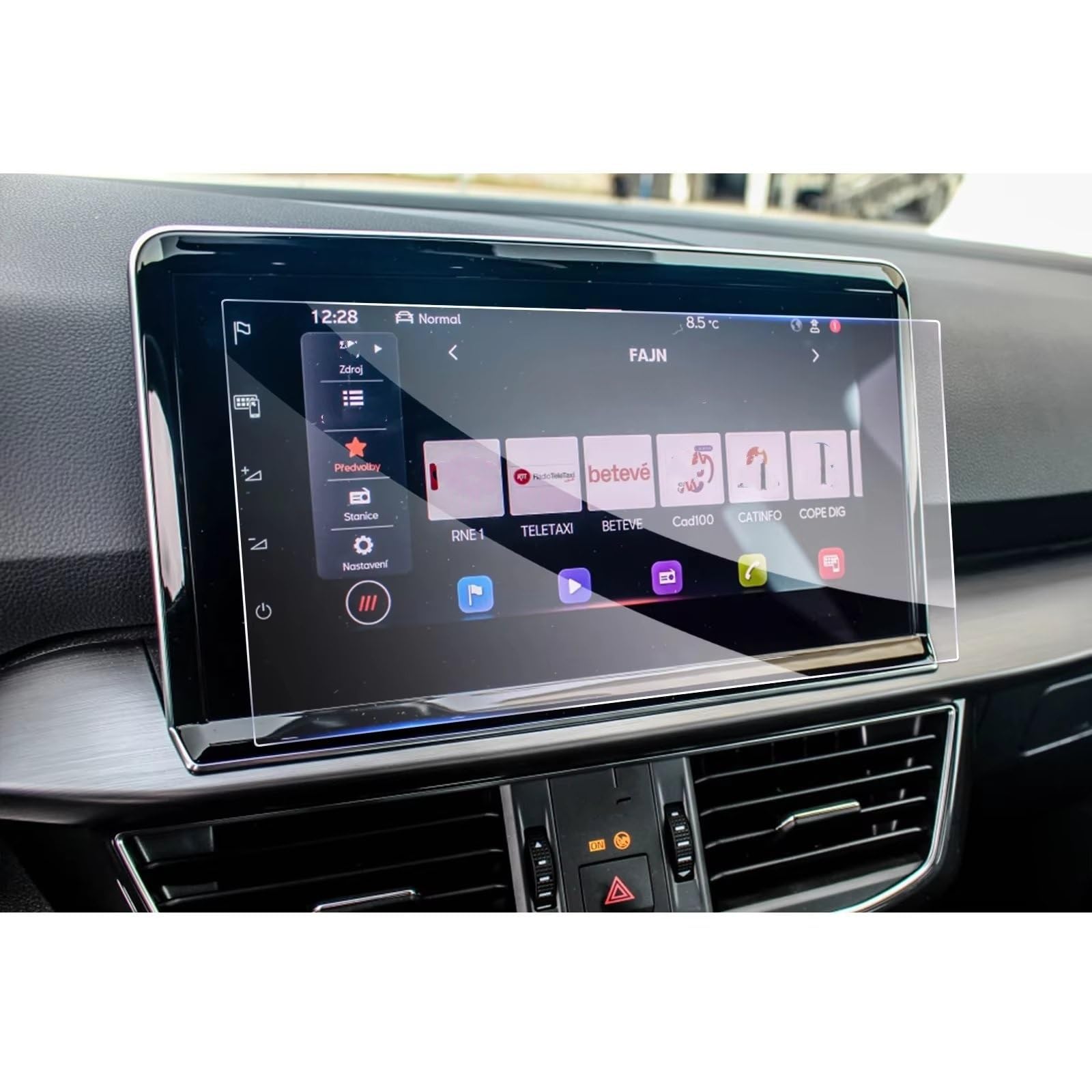 NATWEE Auto Navi-Schutzfolie Kompatibel Mit Seat Für Tarraco 2021 2022 2 Stück Autozubehör 9,2 Zoll Navigation Center Displayschutzfolie PET-Schutzfolie von NATWEE