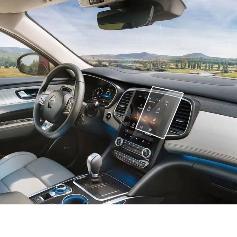 NATWEE Auto Navi-Schutzfolie Kompatibel Mit Talisman 2017 2018 2019 2020, Auto-Navigation, Gehärtetes Glas, Displayschutzfolie, Auto-Innenzubehör von NATWEE