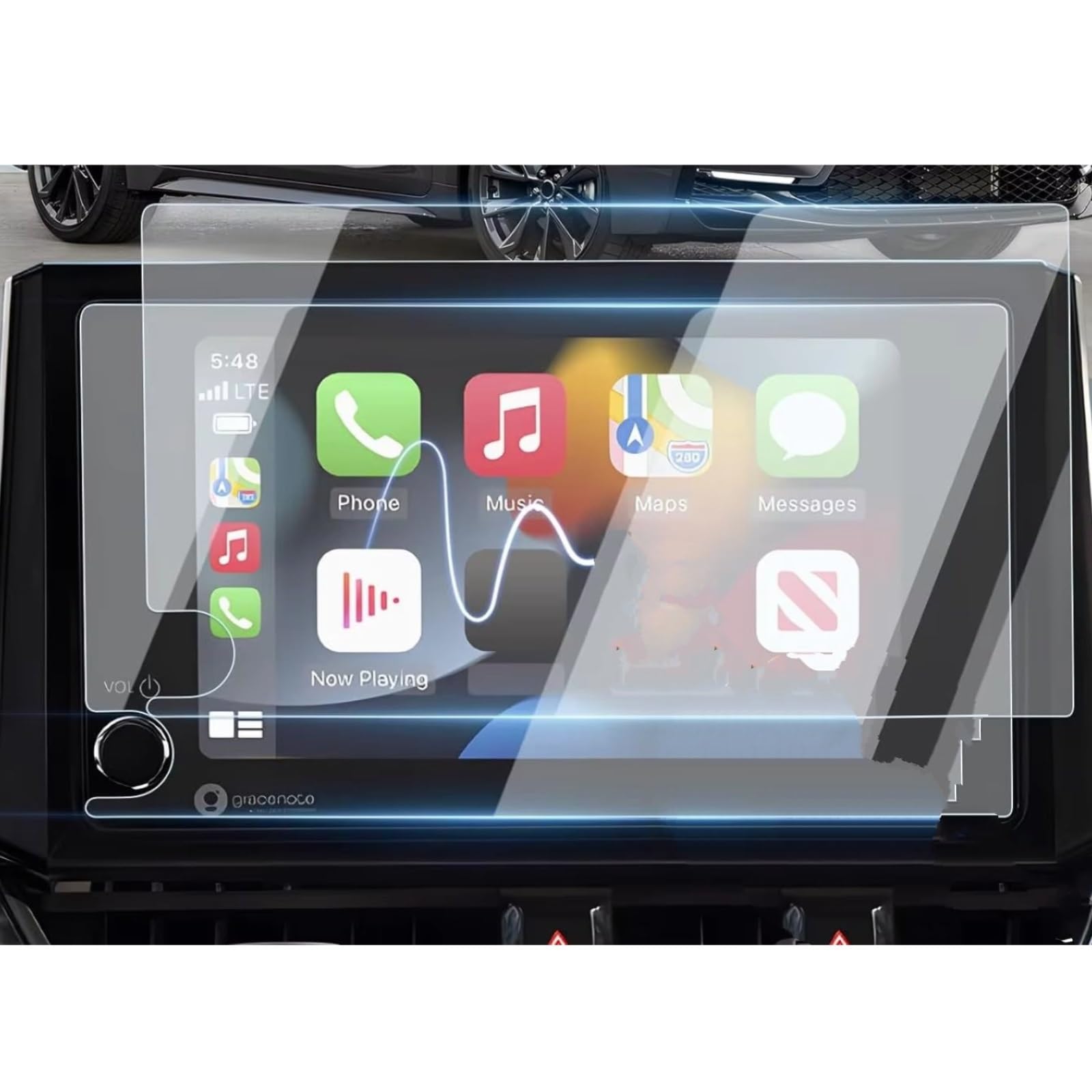 NATWEE Auto Navi-Schutzfolie Kompatibel Mit Toyota Für Corolla Für RAV4 2023 2024 Auto-Navigation 8 Zoll GPS-Displayschutzfolie Aus Gehärtetem Glas von NATWEE