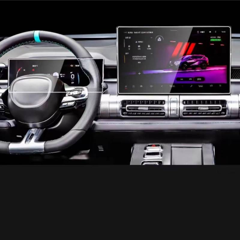 NATWEE Auto Navi-Schutzfolie Kompatibel Mit Trumpchi Für Emkoo 2022 2023 2024 Auto 14,6 Zoll GPS-Navigation Und Armaturenbrett Displayschutzfolie Aus Gehärtetem Glas(Dashboard and GPS) von NATWEE