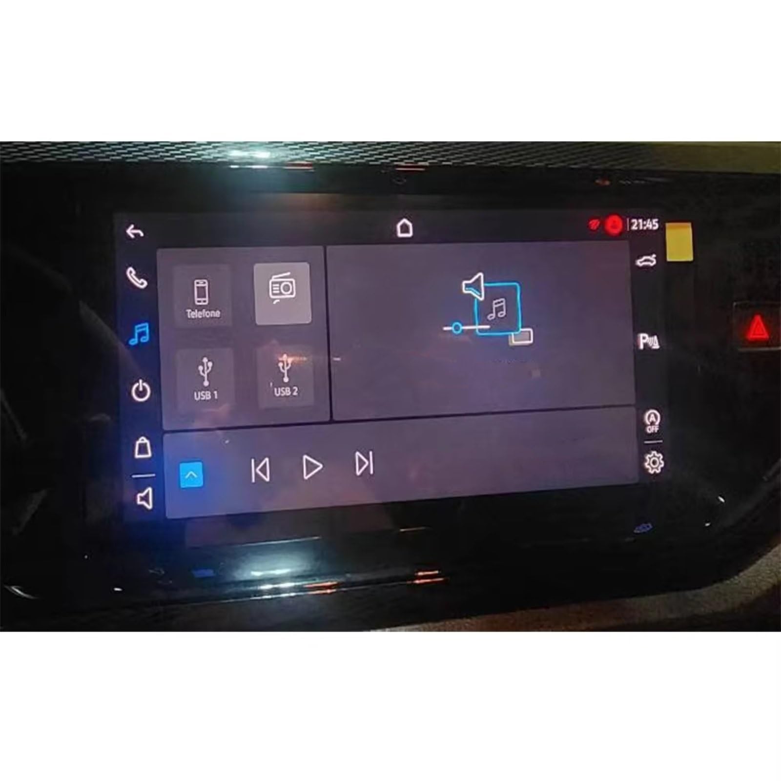 NATWEE Auto Navi-Schutzfolie Kompatibel Mit VW Für Polo Haglaine 2024, Auto-LCD-Infotainment, GPS-Navigation Und Armaturenbrett, Gehärtetes Glas, Displayschutzfolie(10.1INCH GPS) von NATWEE