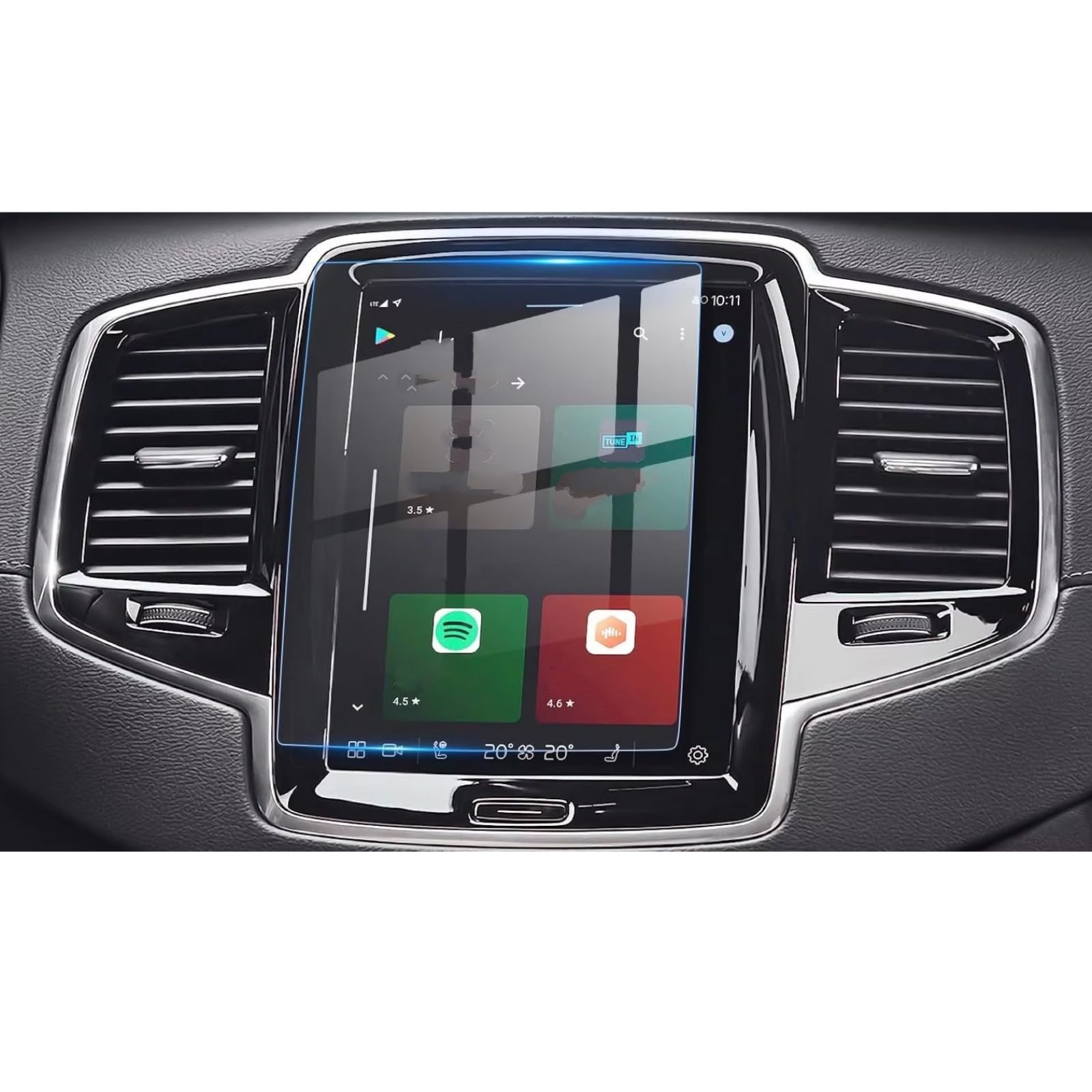 NATWEE Auto Navi-Schutzfolie Kompatibel Mit Volvo Für XC90 XC40 XC60 2016 2017 2018 2019 2020 2021 2022 2023 2024, Auto-Navigation, Gehärtetes Glas, GPS-Displayschutzfolie, Displayschutzfolie von NATWEE