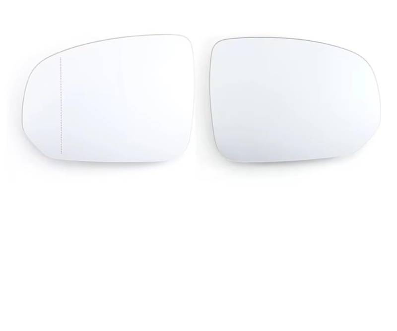 NATWEE Kompatibel Mit Volvo Für V90 2017 2018 2019 2020 2021 2022 2023 Beheizte Spiegel Glas Anti Blind Spot Spiegel Weitwinkel Seitenspiegelglas(A Pair) von NATWEE