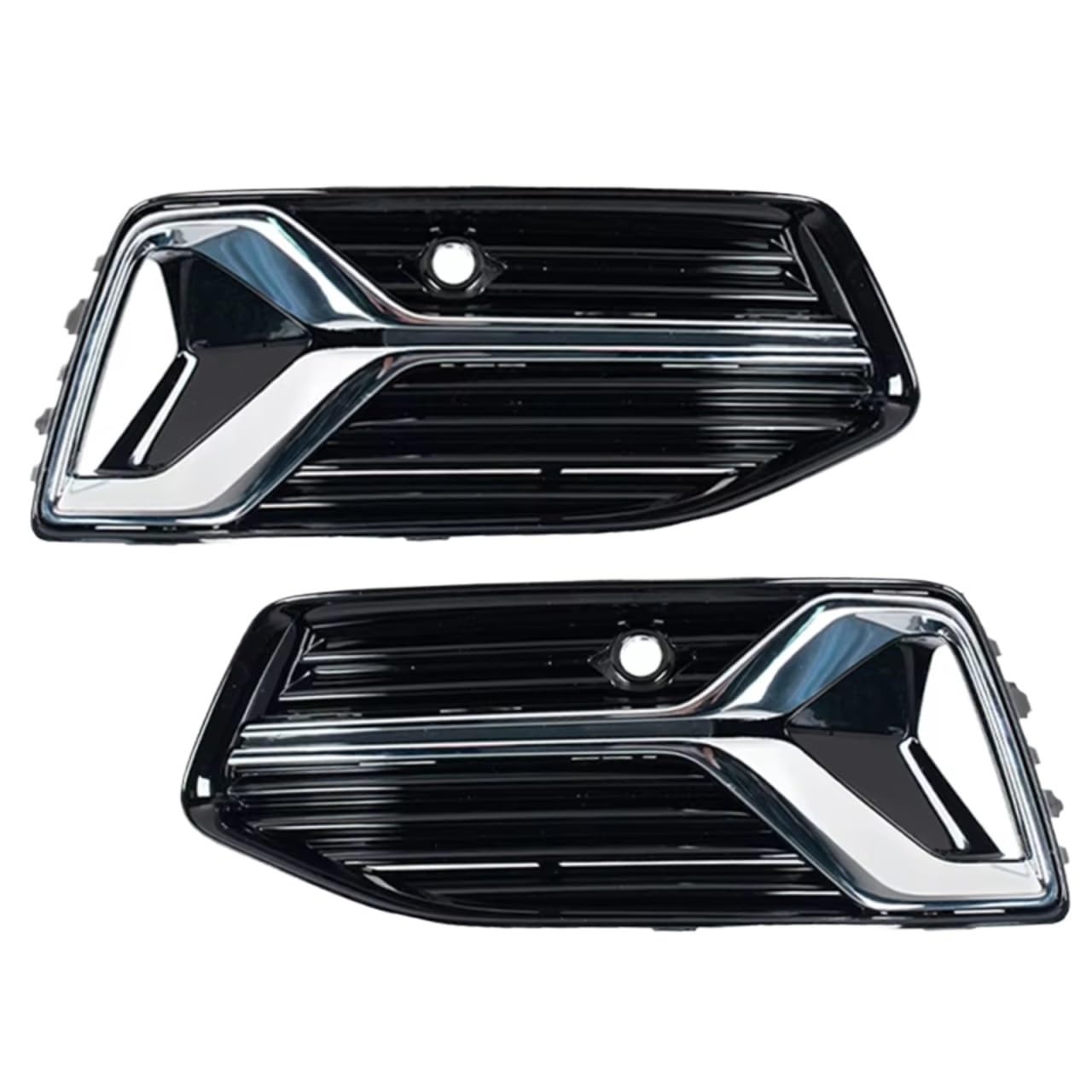 NATWEE Nebelscheinwerfer-Grill Kompatibel Mit A6 C8 2018-2023 Nebelscheinwerfer Abdeckung Stoßstange Kühlergrill Auto Grill 4KD807647D 4KD807648D(Left and Right) von NATWEE