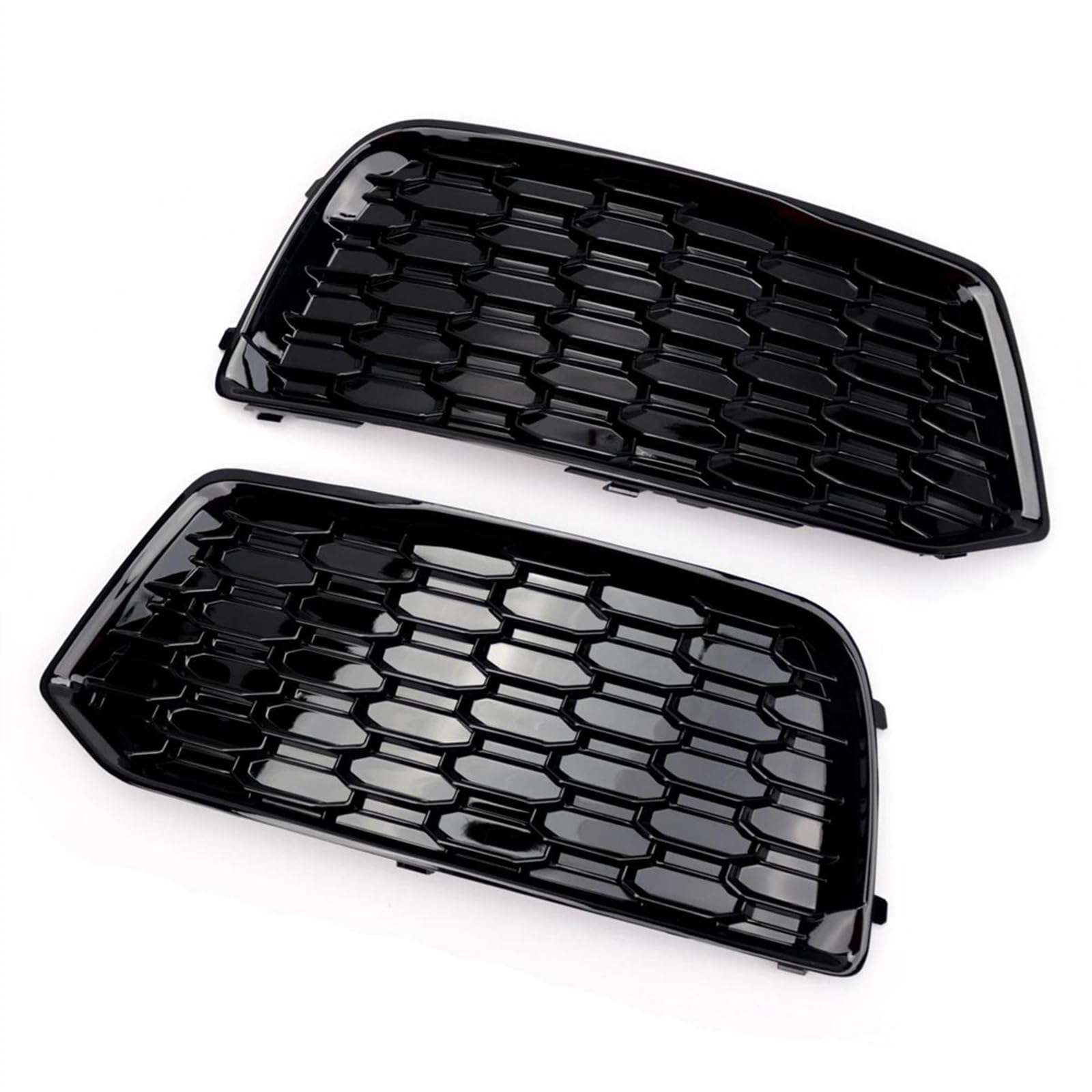 NATWEE Nebelscheinwerfer-Grill Kompatibel Mit Q5 2018 2019 2020 Auto Frontstoßstange Nebelscheinwerfergitter Honeycomb Hex Grillabdeckung Dekoration 80D807681 80D807682 von NATWEE