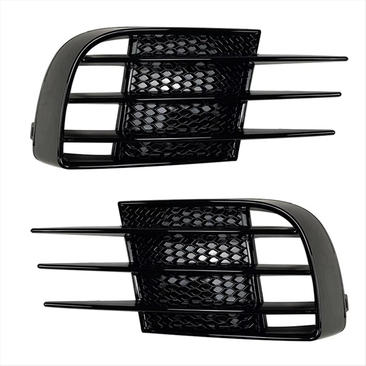 NATWEE Nebelscheinwerfer-Grill Kompatibel Mit VW Für Golf Mk6 2008 2009 2010 2011 2012 2013 5K0853665C Auto-Frontstoßstange Nebelscheinwerferabdeckung Links Rechts Kühlergrill-Abdeckungsverkleidung von NATWEE