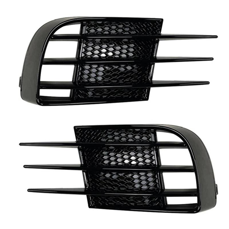 NATWEE Nebelscheinwerfer-Grill Kompatibel Mit VW Für Golf Mk6 2008 2009 2010 2011 2012 2013 5K0853665C Auto-Frontstoßstange Nebelscheinwerferrahmen Nebelscheinwerfergitter Autozubehör von NATWEE