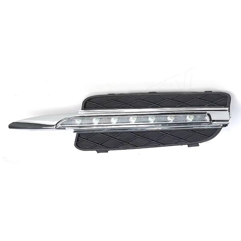 NATWEE Nebelscheinwerfer-Grill Kompatibel Mit X5 E70 2007-2010 Auto-Frontstoßstange DRL Tagfahrlicht Nebelscheinwerfer Lichtabdeckung(Left-8LED) von NATWEE