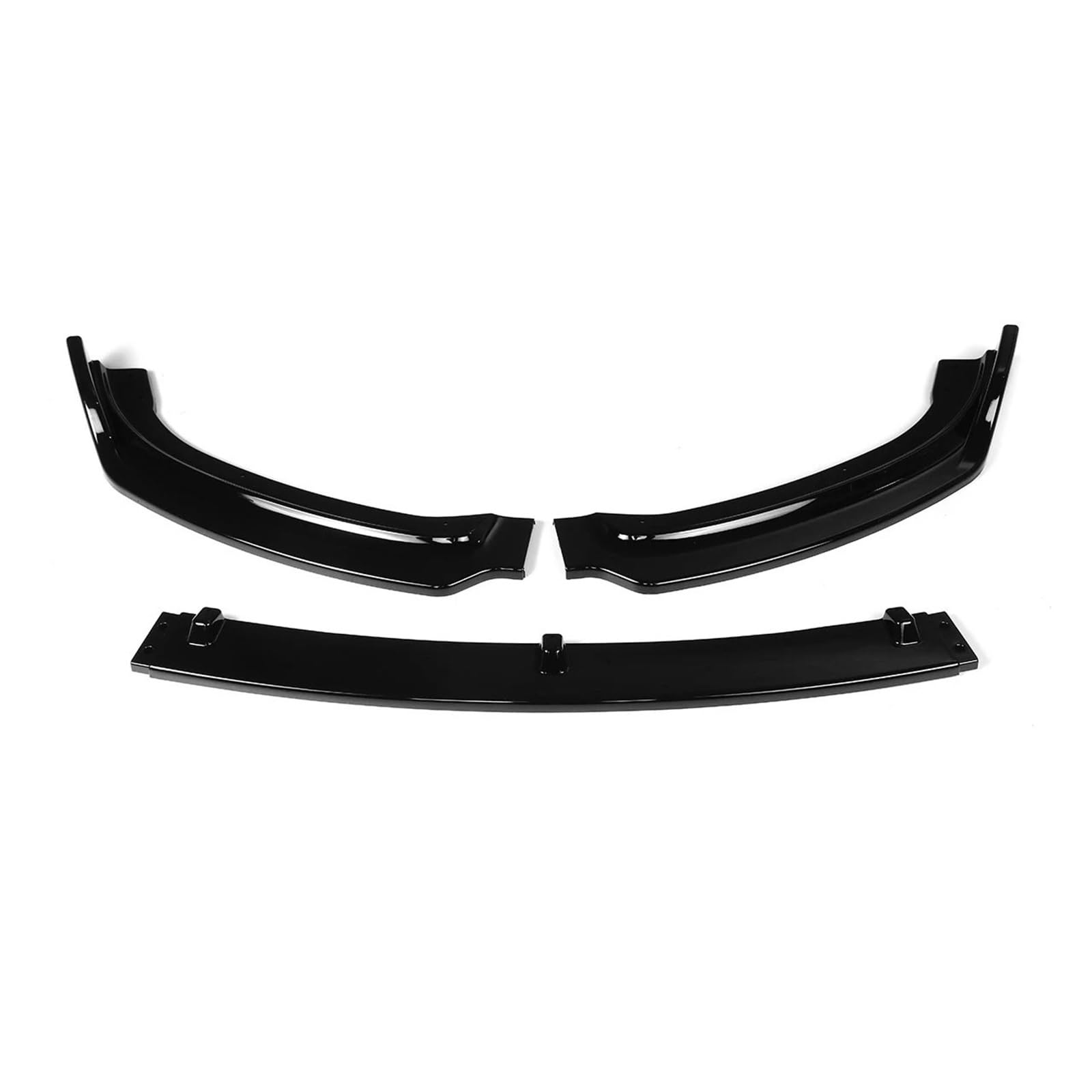 Auto Frontlippe Frontspoiler 3 STÜCKE Für 3er Für F30 Für F35 2016-2019 Auto Frontstoßstange Splitter Lippe Diffusor Spoiler Schutzabdeckung Schutz Deflektorlippen(Glossy Black) von NAUTIG