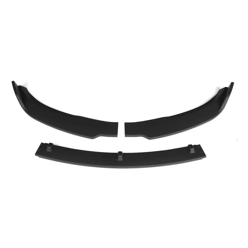 Auto Frontlippe Frontspoiler 3 STÜCKE Für Tesla Für Modell 3 Limousine 2016-2021 Auto Frontlippe Kinn Stoßstange Spoiler Splitter Körper Kit Schutzabdeckung Deflektor(Matt-schwarz) von NAUTIG