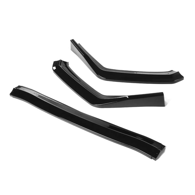 Auto Frontlippe Frontspoiler 3 Stücke Für Subaru Für WRX Für STI 2015 2016 2017 2018 2019 Auto Vorderen Stoßfänger Lippe Kinn Splitter Spoiler Diffusor Stoßstange Body Kit(Glossy Black) von NAUTIG