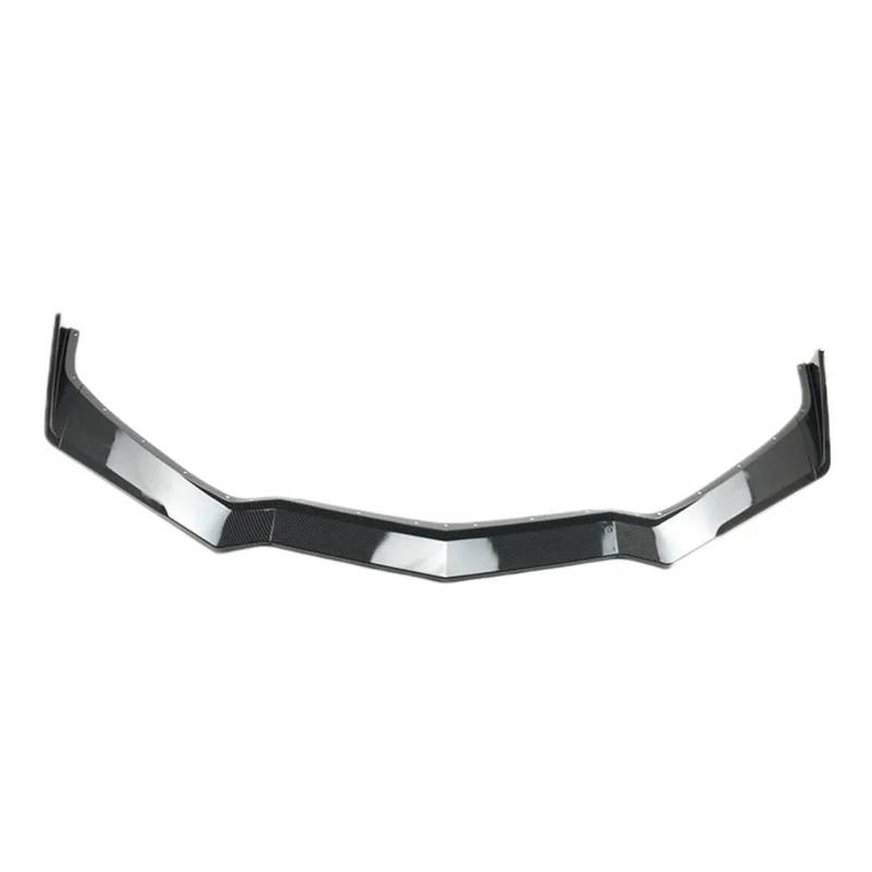 Auto Frontlippe Frontspoiler 5 STÜCKE Für Chevrolet Für Corvette Für C8 2020 2021 2022 Auto Vorderen Stoßfänger Lip Spoiler Diffusor Splitter Carbon Look(Carbon Look) von NAUTIG