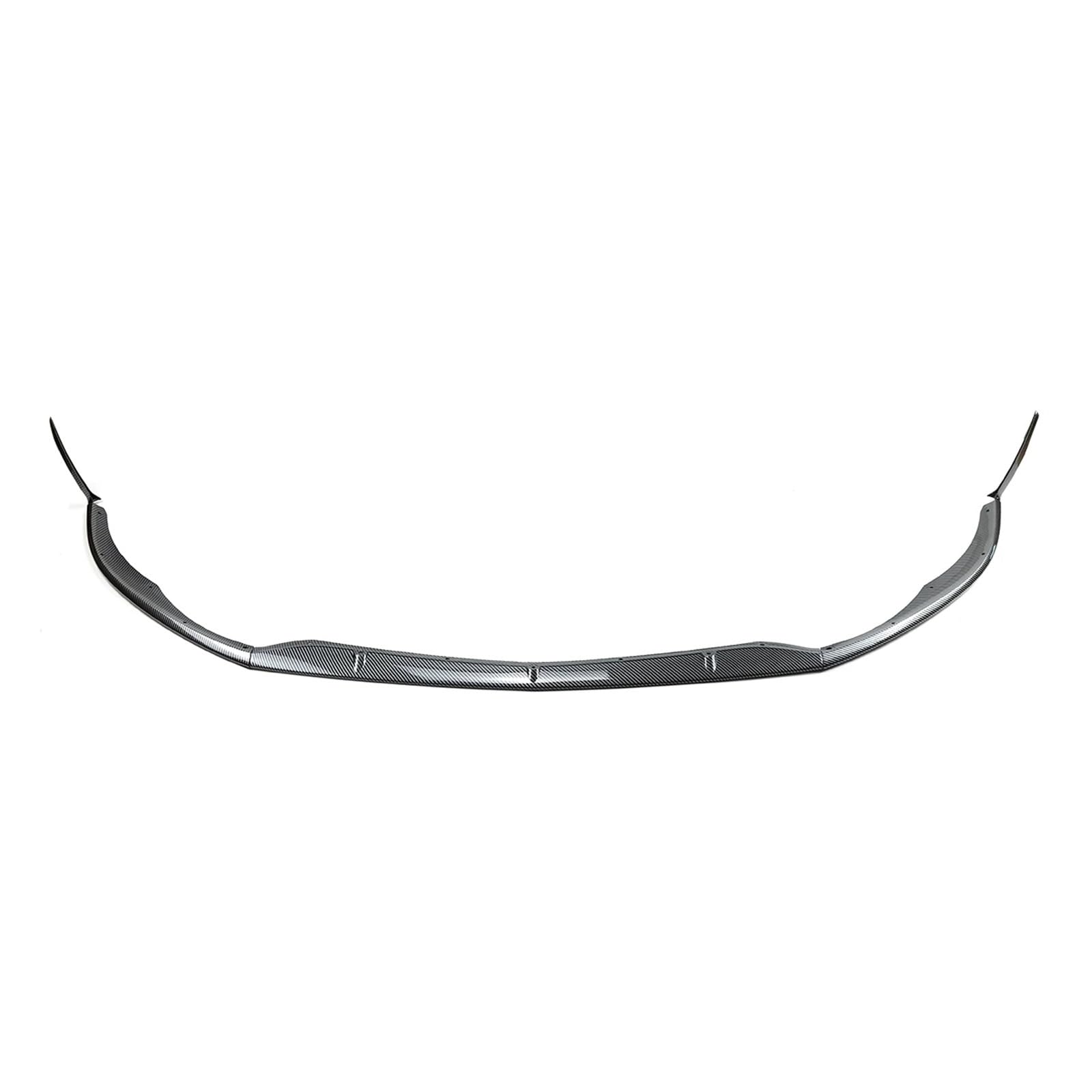 Auto Frontlippe Frontspoiler 5 Stücke Für Benz Für C-klasse Für W205 Für C205 Für S205 Nur Für AMG 2015-2022 Auto Front Stoßstange Lip Diffusor Spoiler Splitter(Kohlefaser-Optik) von NAUTIG