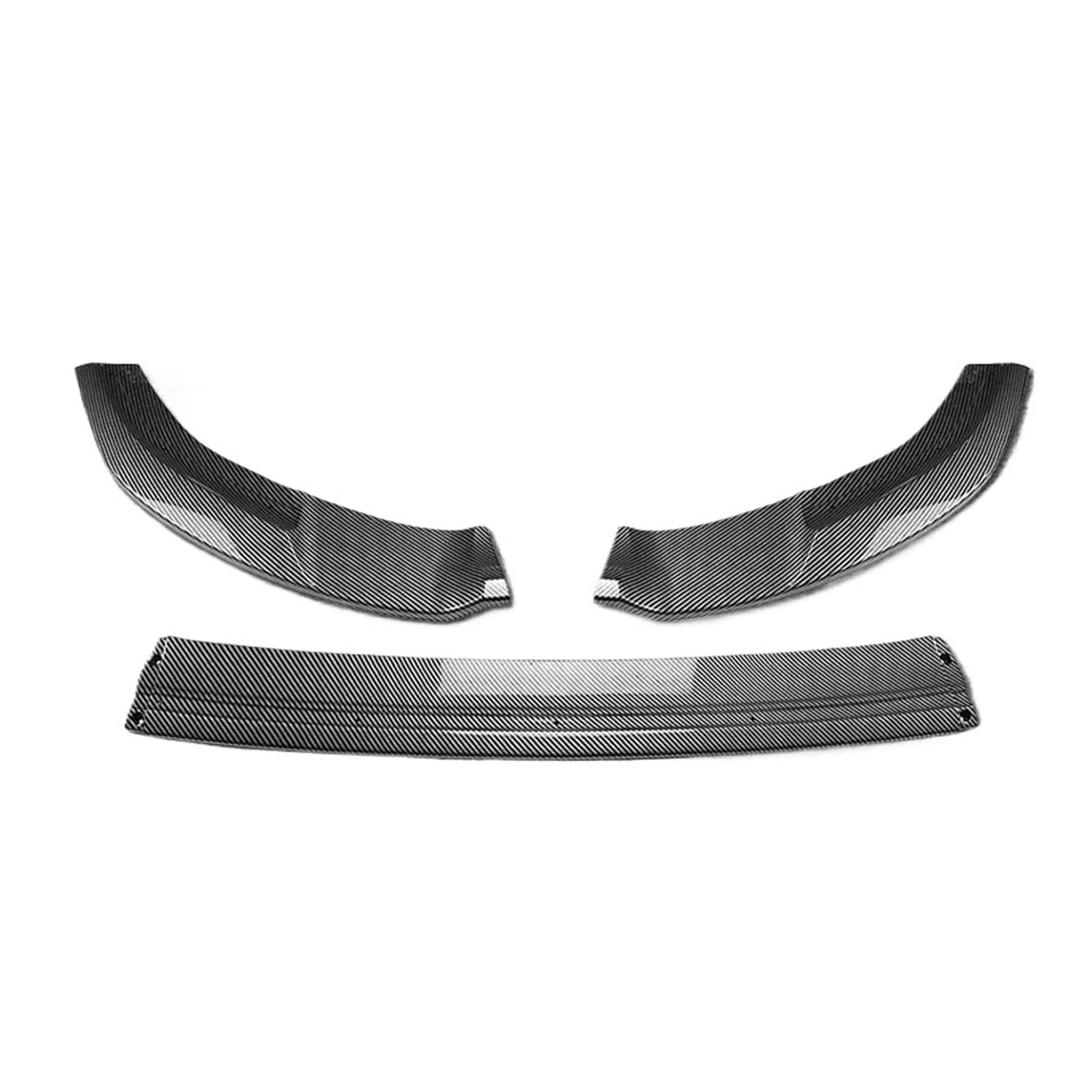 Auto Frontlippe Frontspoiler Für Golf 7 Für MK7.5 Für GTI R Für 2012-2019 Für Style Car Frontstoßstange Lip Spoiler Splitter Schutzabdeckung Body Kits(7 Carbon Look) von NAUTIG