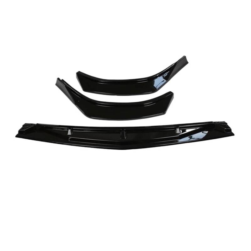 Auto Frontlippe Frontspoiler Für Hyundai Für Sonata Für 10th Für DN8 Auto Front Stoßstange Splitter Lip Kinn Spoiler Körper Kit Diffusor Schutz Außen Teil(Glossy Black) von NAUTIG