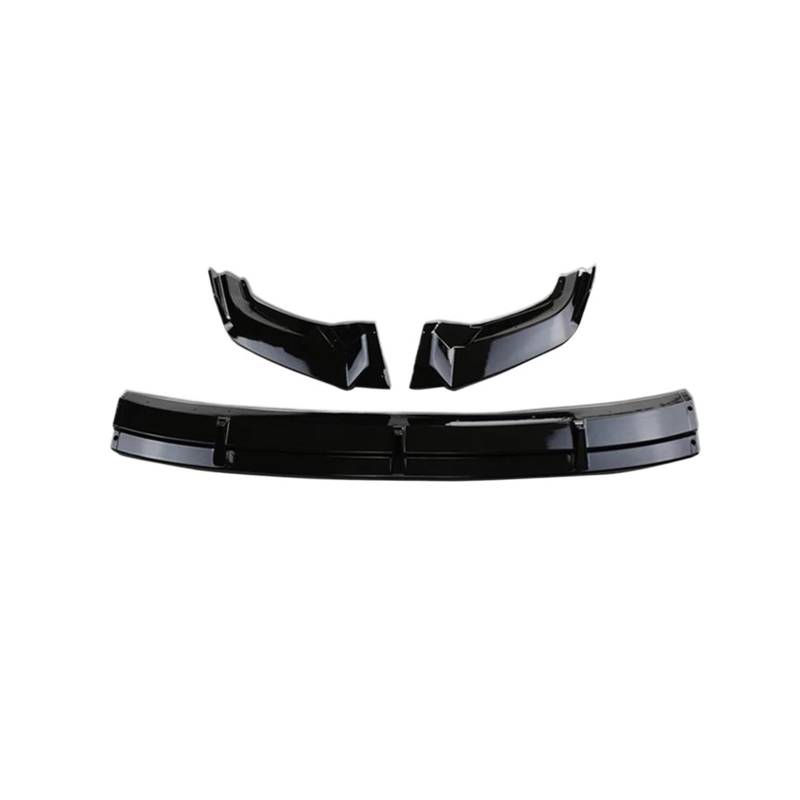 Auto Frontlippe Frontspoiler Für VW Für Tigua 2017 2018 2019 2020 Auto Front Stoßstange Splitter Lippe Kinn Spoiler Körper Kit Diffusor Protector Außen(Glossy Black) von NAUTIG