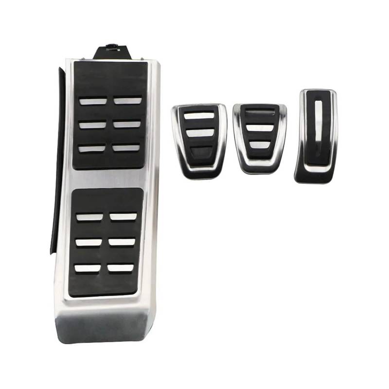 Bremspedal Für A4 Für B8 Für A6 Für A7 Für A8 Für S4 Für RS4 Für A5 Für S5 LHD Auto Fuß Sport Pedale Gas Bremse Rest Pedal Abdeckung Pedale Pads(MT with Rest) von NAUTIG