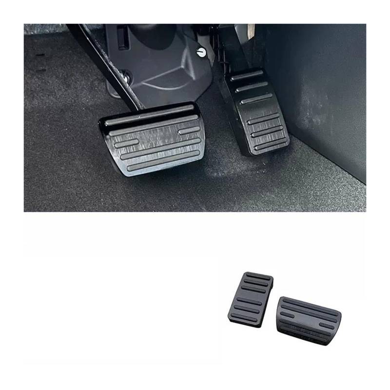 Bremspedal Für CR-V Für CRV 2017 2018 2019 2020 2021 2022 2023 2024 Auto Fußpedal Kraftstoff Beschleuniger Gaspedal Bremse Rest Pedal Abdeckung Pad Pedale Pads(2piece Black) von NAUTIG